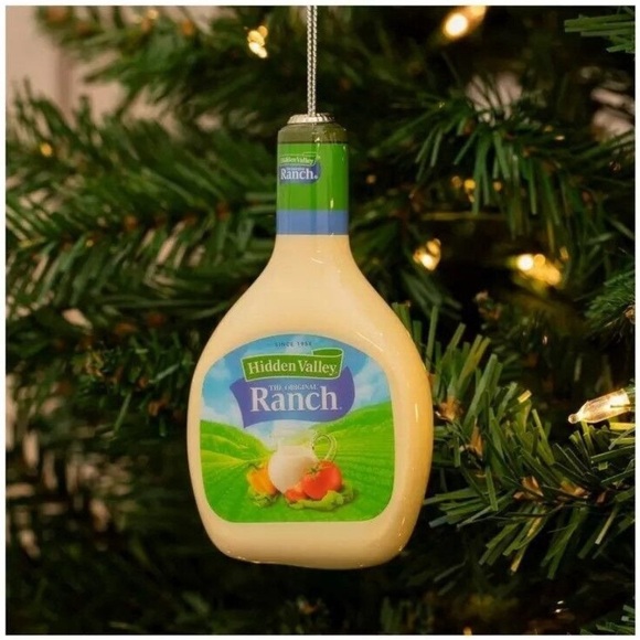 NWT (6) Decoupage Ornaments Hidden Valley Ranch Salad Dressing Bottle - - Picture 4 of 7